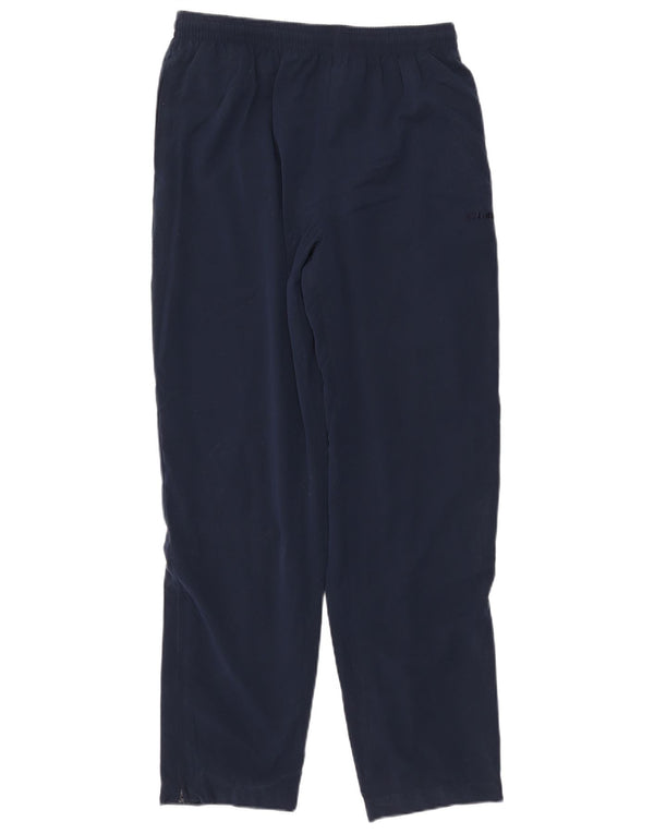 Calça de treino feminina Lotto UK 16 grande poliéster azul marinho