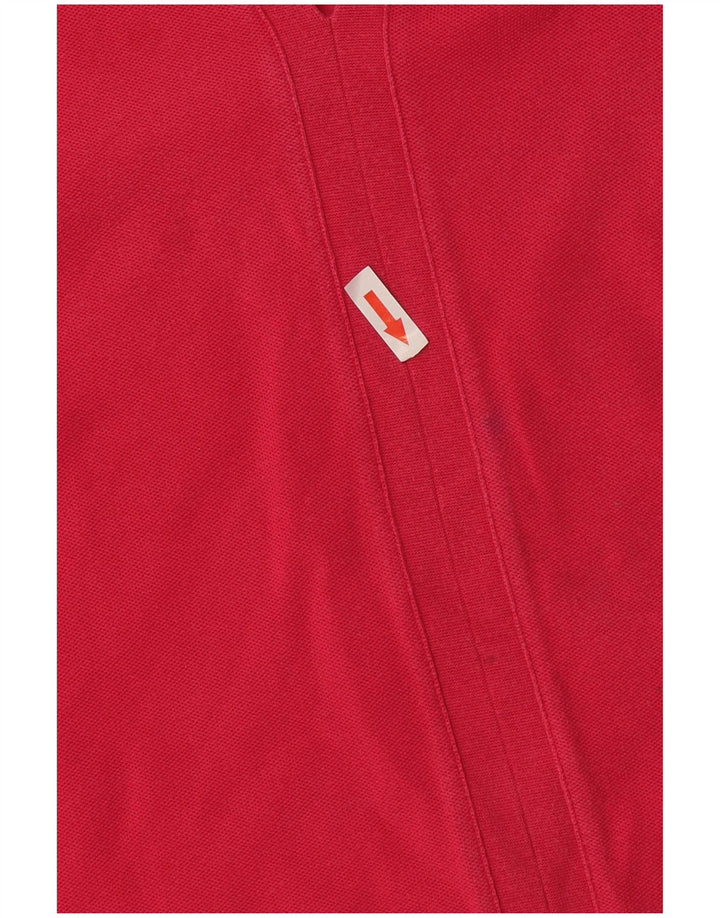 Camisa polo feminina Lacoste tamanho 40 algodão rosa médio