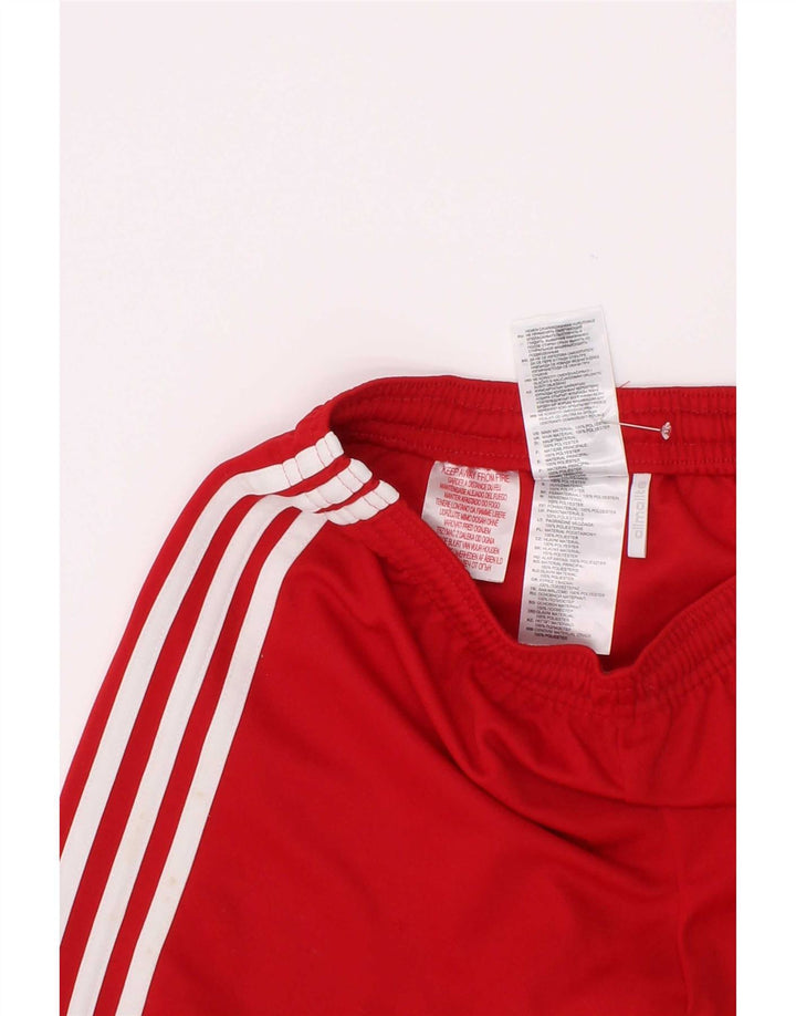 Shorts esportivos Adidas Boys Climalite 9-10 anos poliéster vermelho