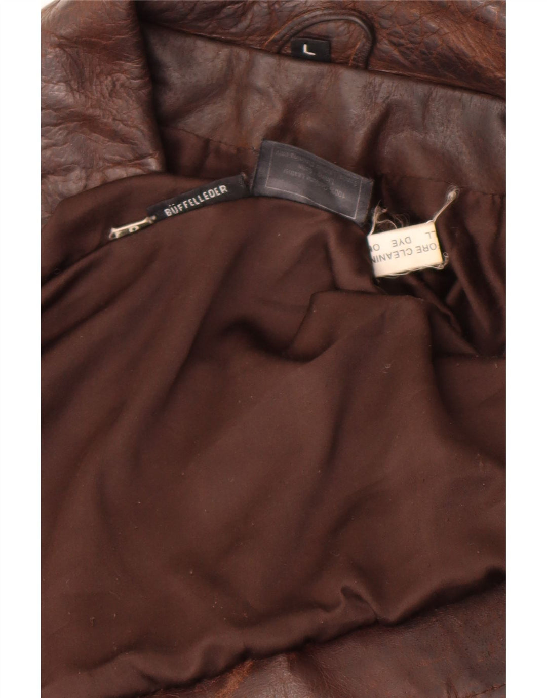 Jaqueta de couro feminina vintage Reino Unido 14 grande couro marrom