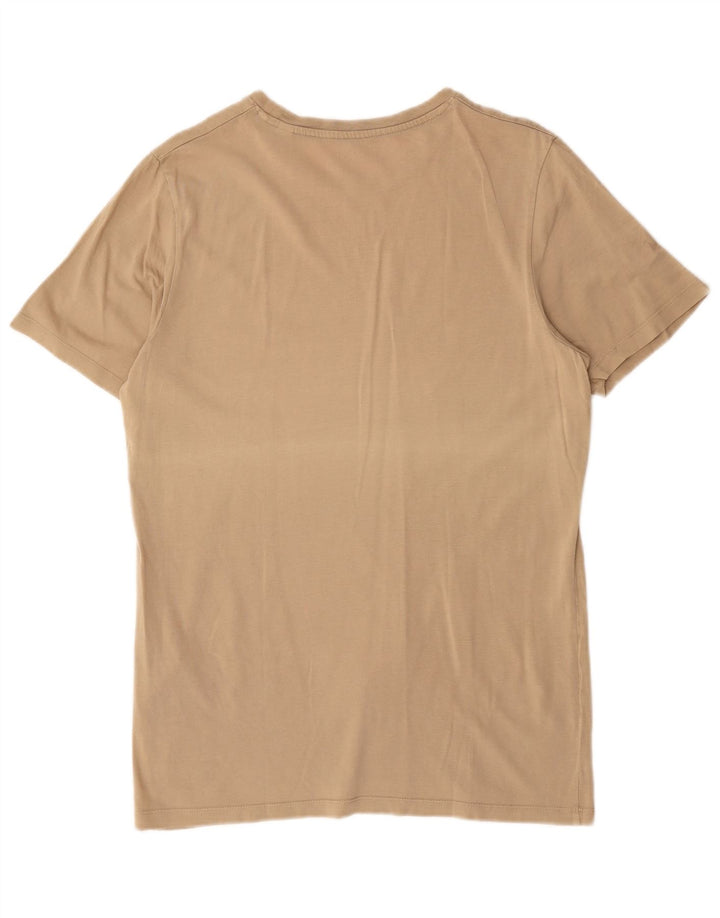 Camiseta masculina Jack & Jones grande algodão bege