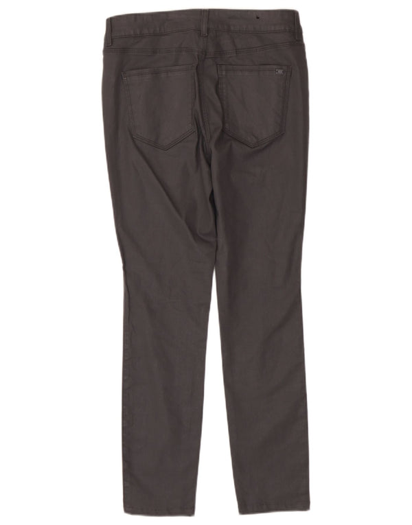 Calça casual justa feminina Massimo Dutti UE 38 pequena W28 L27 algodão cinza