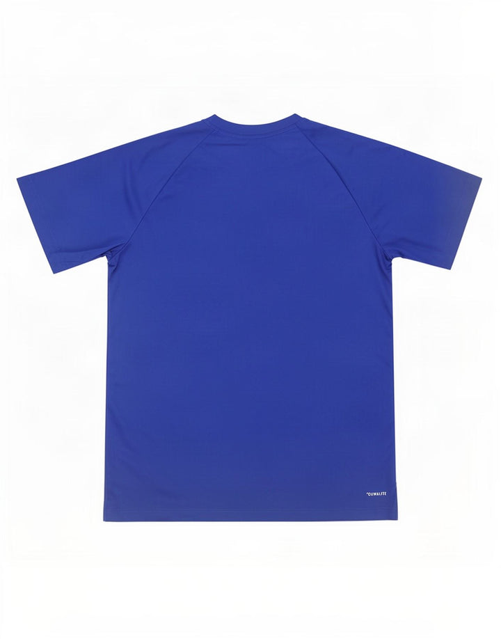 Adidas Masculino Climalite Camiseta Top Médio Azul Poliéster