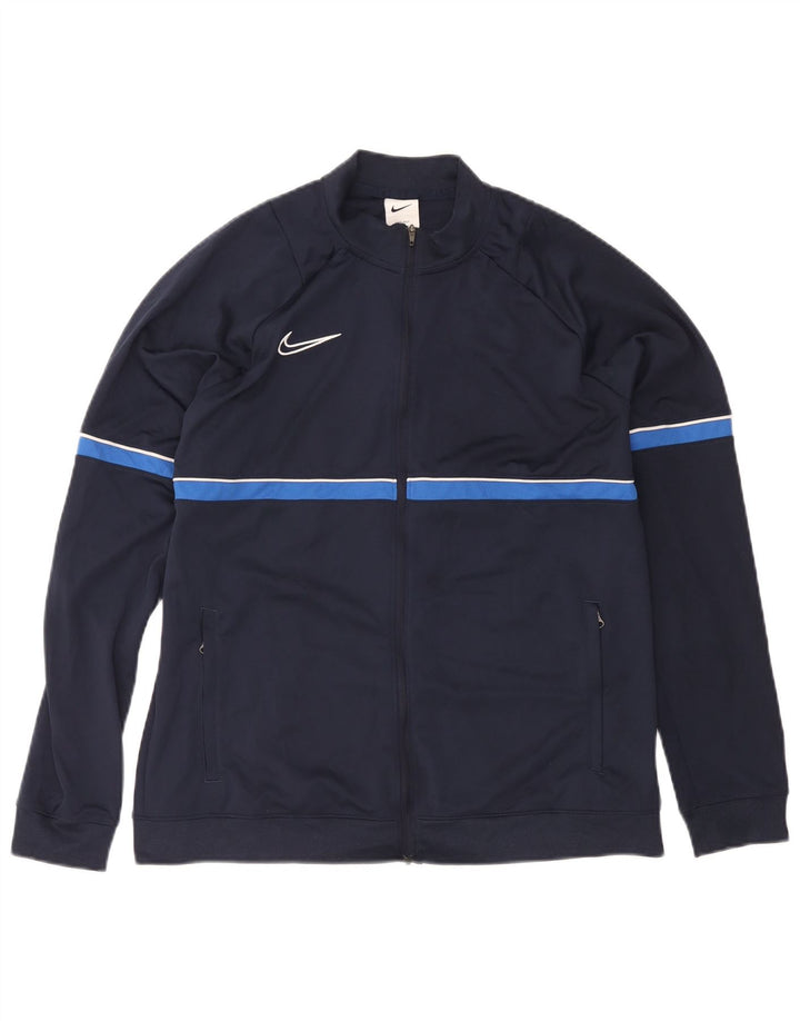 Jaqueta Nike Masculina Dri Fit Tracksuit XL Azul Marinho Colourblock Poliéster