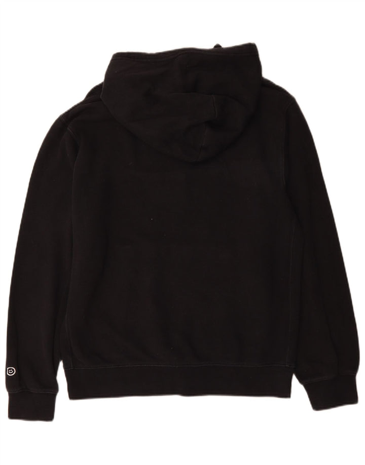 Jumper com capuz gráfico masculino Nike pequeno algodão preto