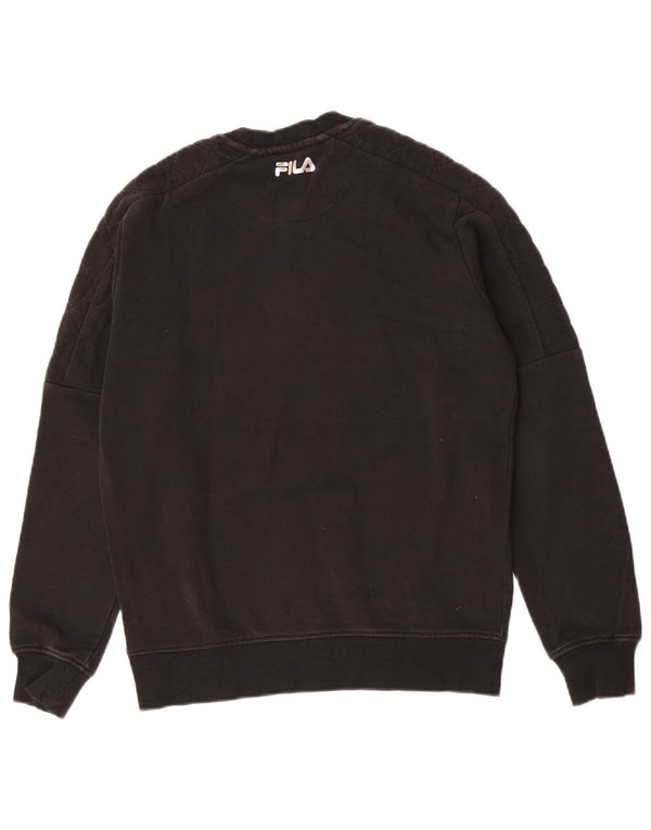 Fila Mens Loose Fit Moletom Jumper XS Preto Listrado