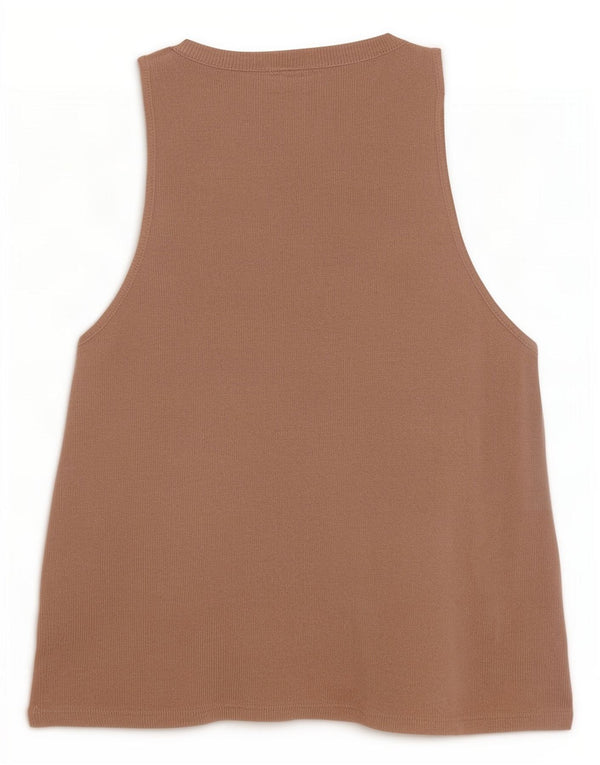 Suéter cardigã feminino sem mangas Zara Reino Unido 10 pequeno bege viscose