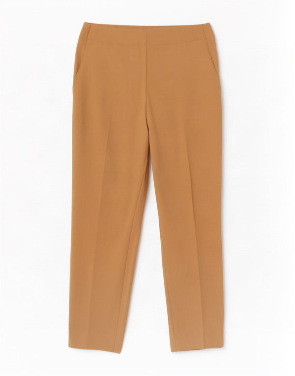 Zara Calça Feminina Slim Cropped Grande W33 L24 Poliéster Bege
