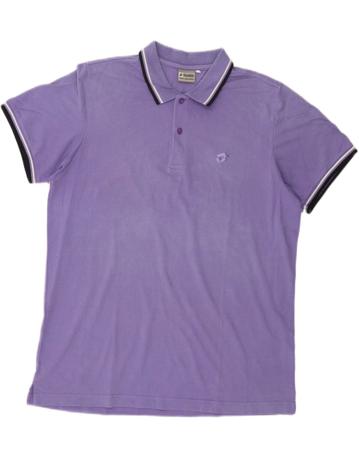 Camisa polo masculina Lotto grande roxa