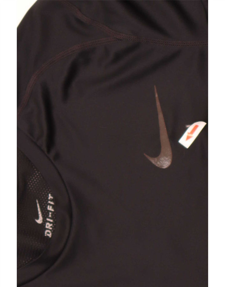 Camiseta Nike Masculina Dri Fit Top Pequeno Poliéster Preto