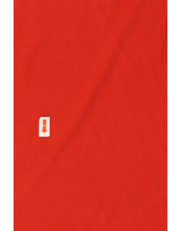 Adidas Mens Colete Top Médio Poliéster Vermelho