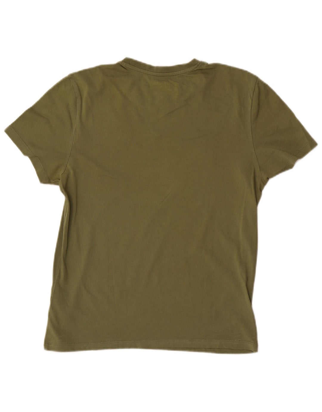 Camiseta masculina Blauer com estampa gráfica pequena de algodão cáqui