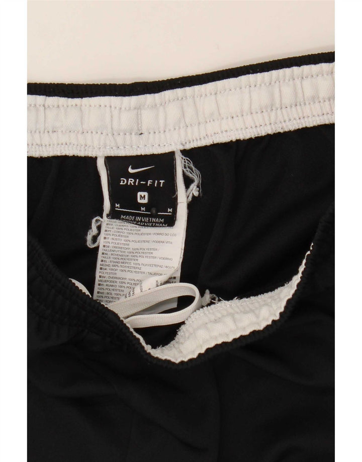 Calça de treino masculina Nike Dri Fit médio preto colorblock poliéster