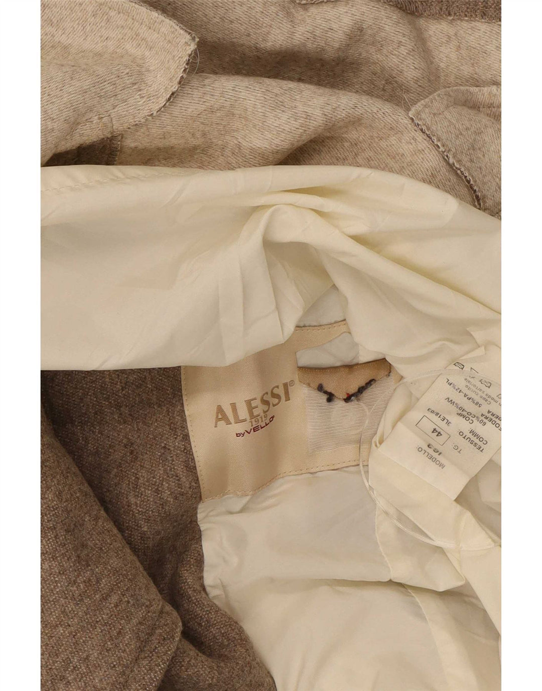 Jaqueta blazer feminina vintage com 4 botões IT 44 algodão bege médio