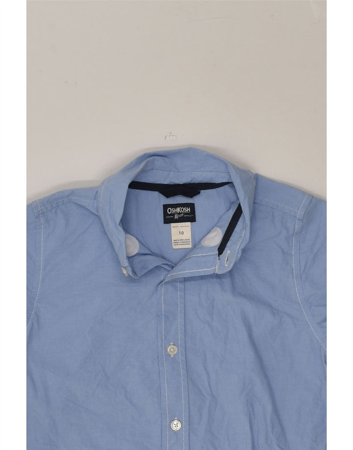 VINTAGE Boys Shirt 9-10 Years Blue Cotton | Vintage Vintage | Thrift | Second-Hand Vintage | Used Clothing | Messina Hembry 