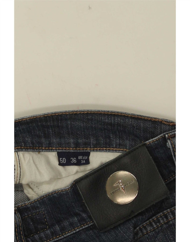 Jeans retos masculinos Trussardi W34 L33 azul