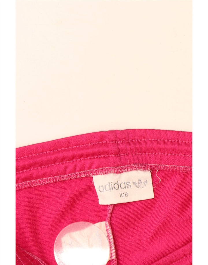 Calças de treino ADIDAS meninas 14-15 anos rosa poliéster