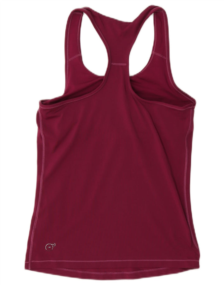 Puma Womens Vest Top UK 12 Médio Borgonha Poliéster