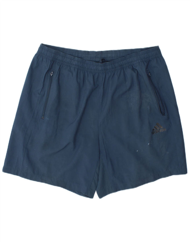 Shorts esportivos masculinos Adidas XL azul marinho