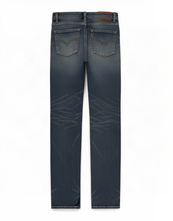 Levi's Meninos 510 Jeans Skinny Distressed 11-12 Anos W27 L28 Azul Algodão