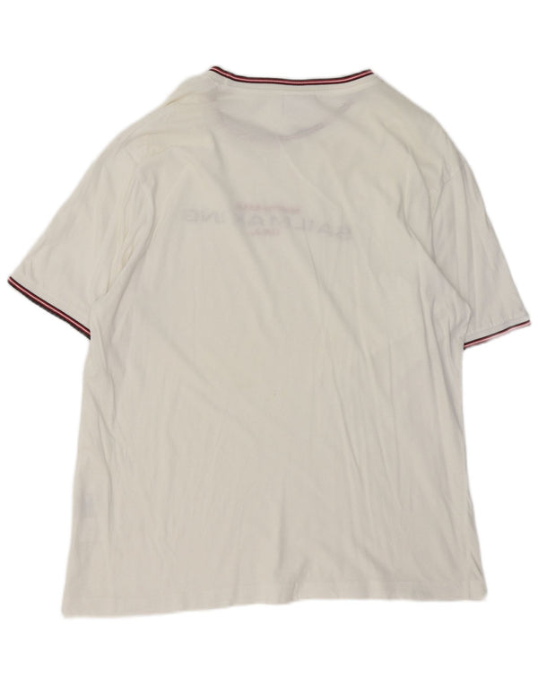 Camiseta masculina North Sails Sailmakers Graphic Top XL algodão branco