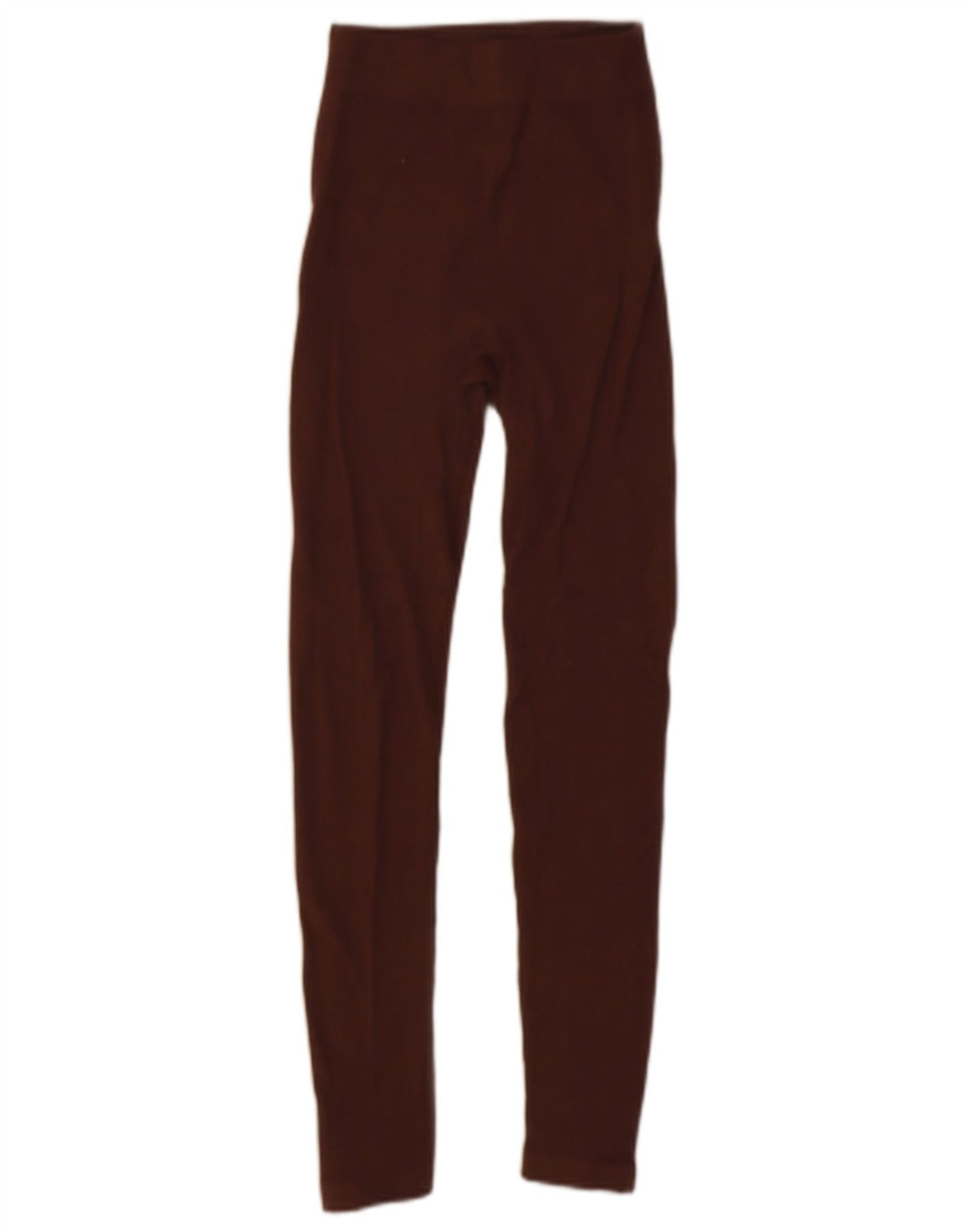 Zara Leggings Mulher UK 4 XS Marrom Nylon