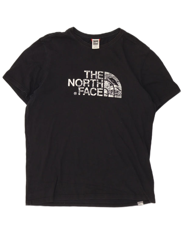 Camiseta gráfica masculina The North Face Top XL algodão preto