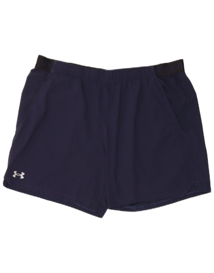 Shorts esportivos gráficos masculinos Under Armour 2XL azul marinho