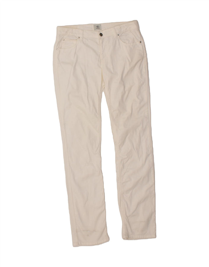 CERRUTI 1881 Womens Slim Casual Trousers W31 L31  White Cotton Vintage Cerruti 1881 and Second-Hand Cerruti 1881 from Messina Hembry 