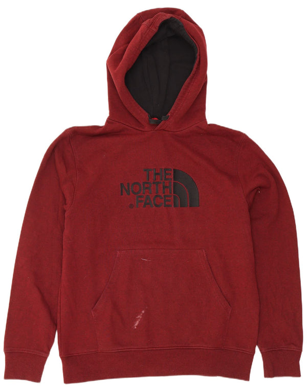 Suéter com capuz gráfico masculino The North Face grande algodão Borgonha