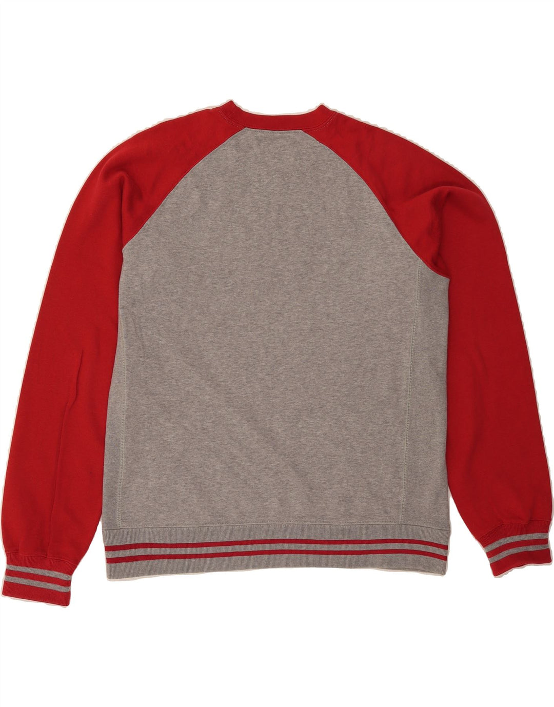 CHAMPION Mens Graphic Sweatshirt Jumper Large Grey Colourblock Cotton Vintage Champion and Second-Hand Champion from Messina Hembry 