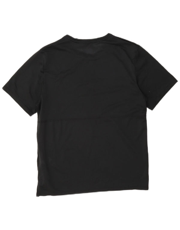 Nike Mens Dri Fit See Through T-Shirt Top Medium Black Polyester