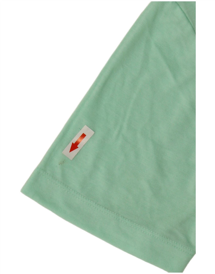 Camiseta Nike Feminina Graphic Top UK 10 Pequena Verde Poliéster