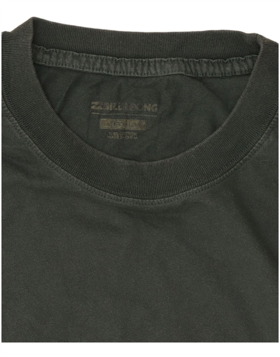 Camiseta gráfica masculina Billabong Top médio de algodão cáqui