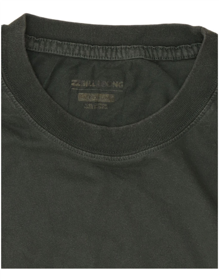 Camiseta gráfica masculina Billabong Top médio de algodão cáqui
