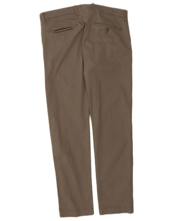 J. Crew Calça Chino Masculina Slim Fit W32 L30 Algodão Cinza