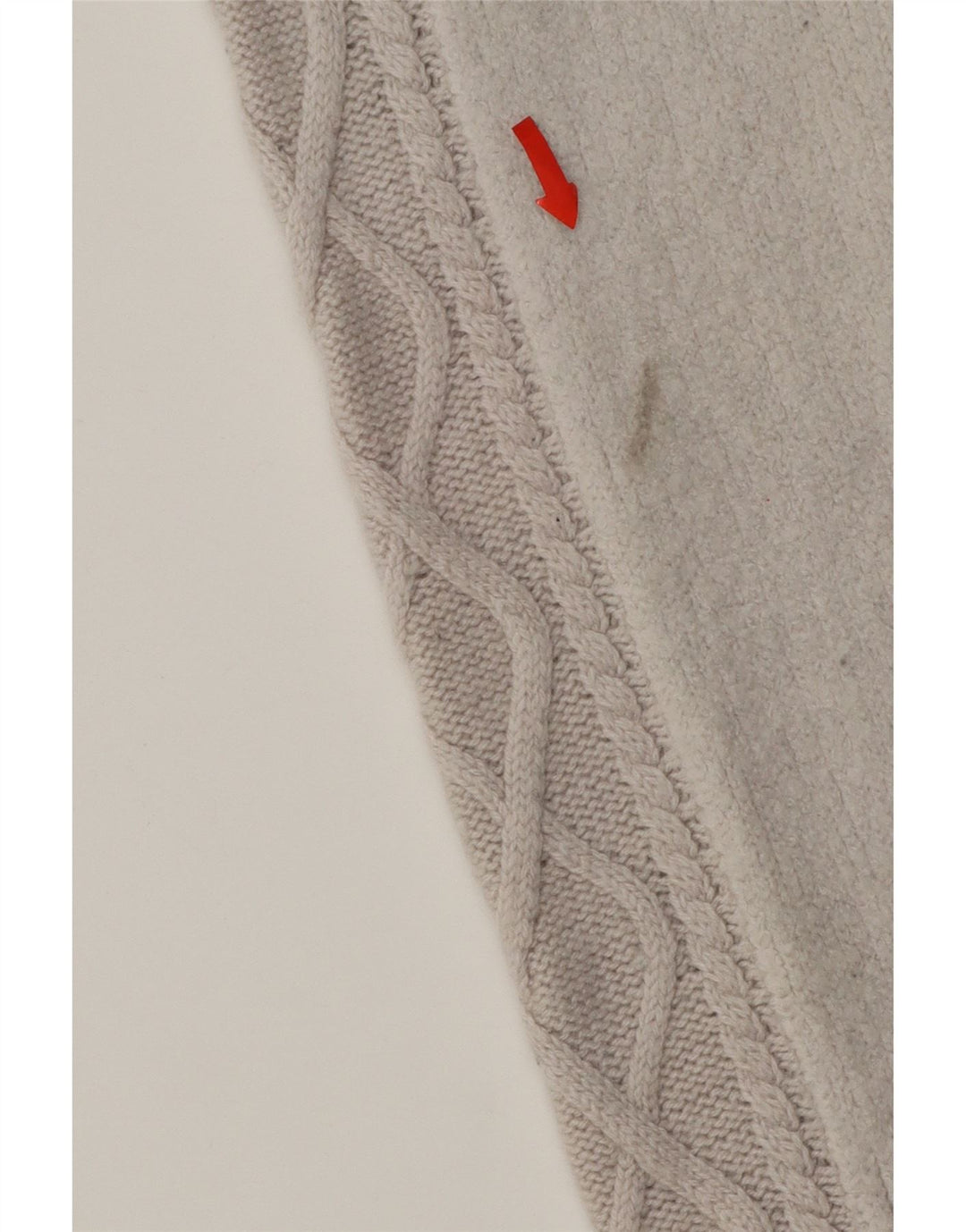 J. CREW Womens Oversized Crop Crew Neck Jumper Sweater UK 18 XL Off White Vintage J. Crew and Second-Hand J. Crew from Messina Hembry 