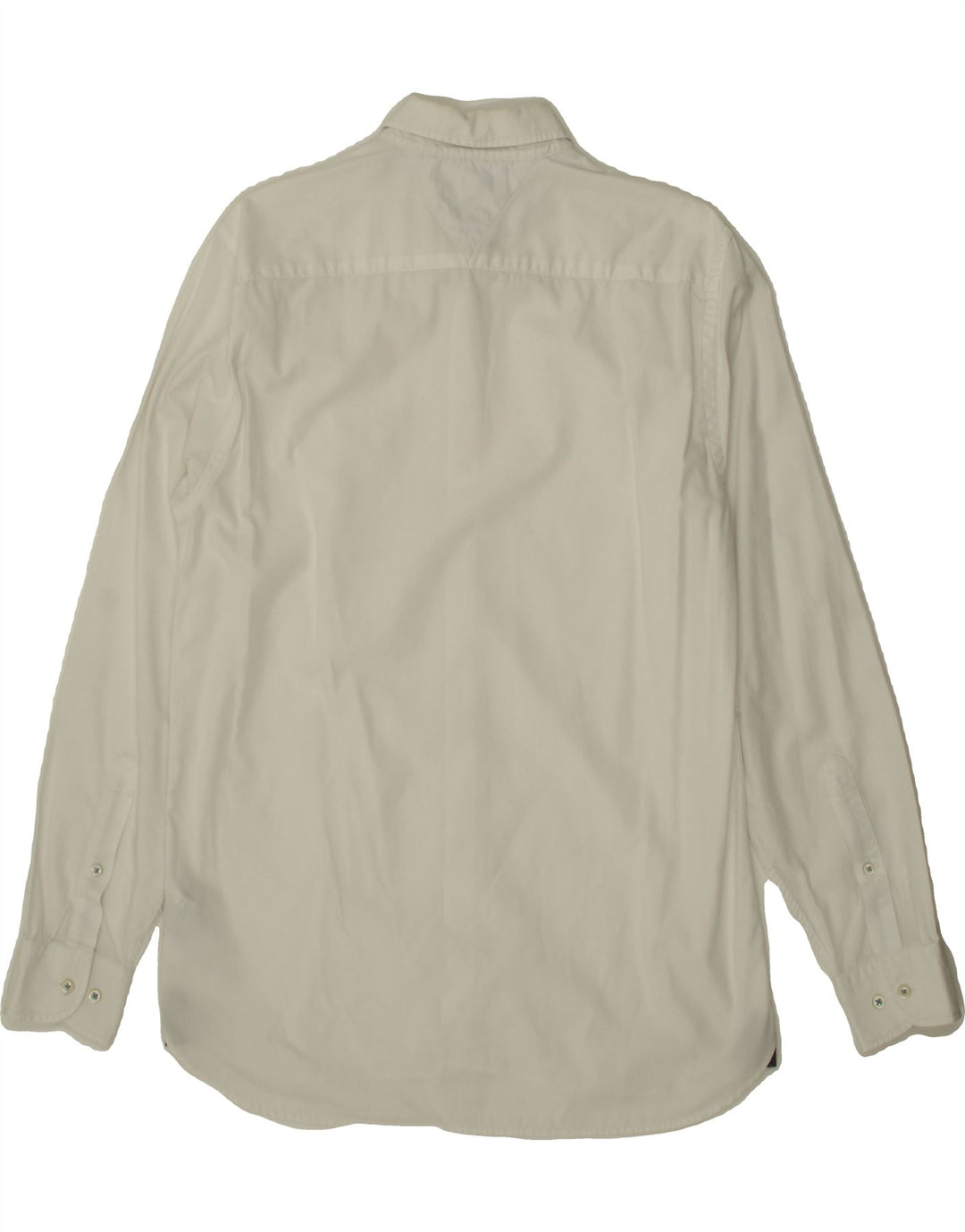TOMMY HILFIGER Mens Shirt Medium White Cotton Vintage Tommy Hilfiger and Second-Hand Tommy Hilfiger from Messina Hembry 