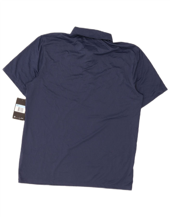 Camisa polo masculina Nike Dri Fit média azul marinho poliéster