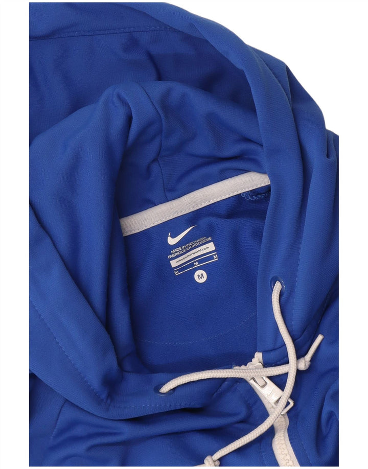 Suéter Nike Feminino Zip Hoodie UK 14 Médio Azul