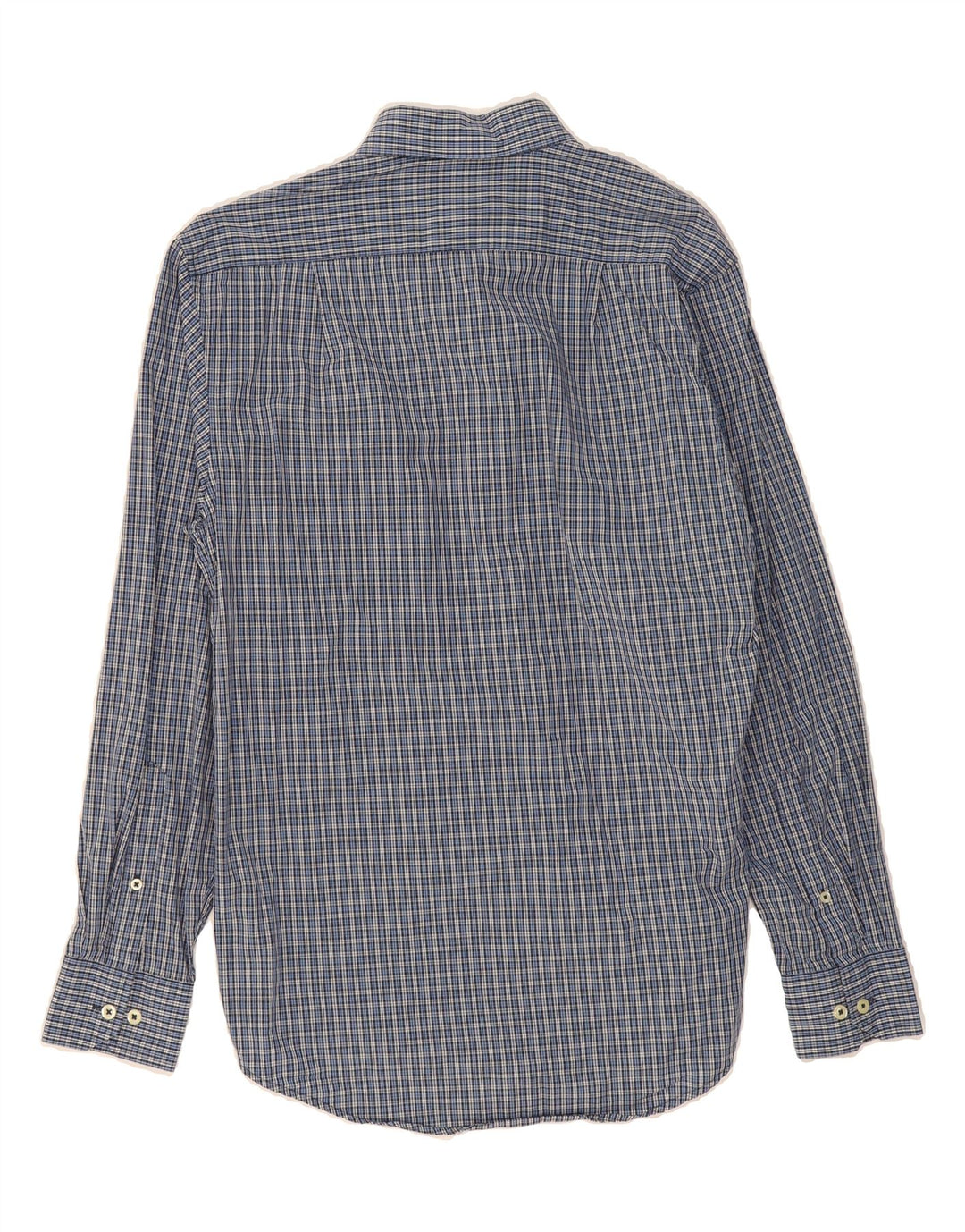 IZOD Mens Easy Care Shirt Small Blue Check Cotton Vintage Izod and Second-Hand Izod from Messina Hembry 