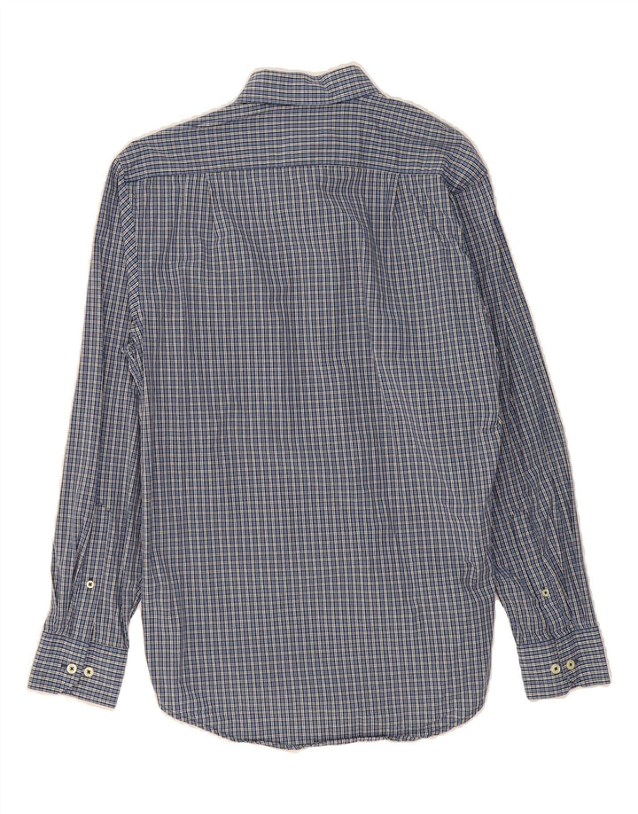 IZOD Mens Easy Care Shirt Small Blue Check Cotton Vintage Izod and Second-Hand Izod from Messina Hembry 
