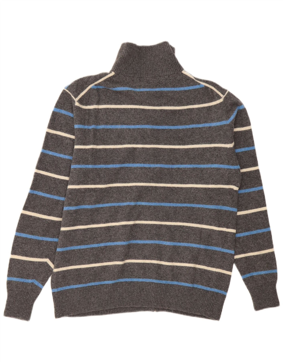 Suéter cardigã masculino Kappa 2XL lã listrada cinza
