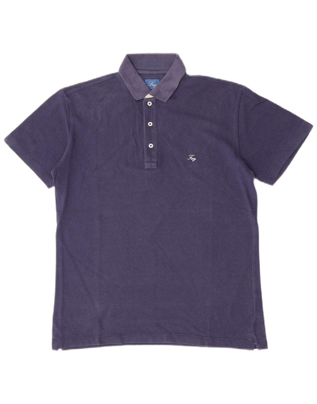 Camisa polo masculina Fay pequena algodão azul marinho
