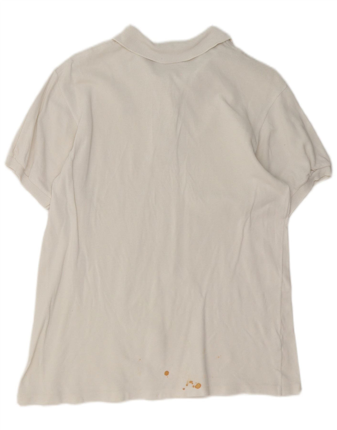 Camisa polo feminina Lacoste tamanho 46 XL algodão branco
