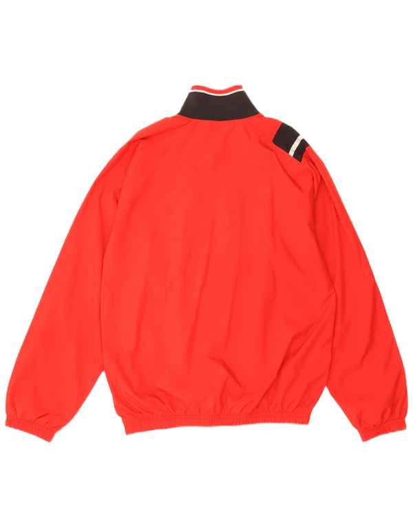 Nike Mens Treino Top Jacket Pequeno Poliéster Colorblock Vermelho