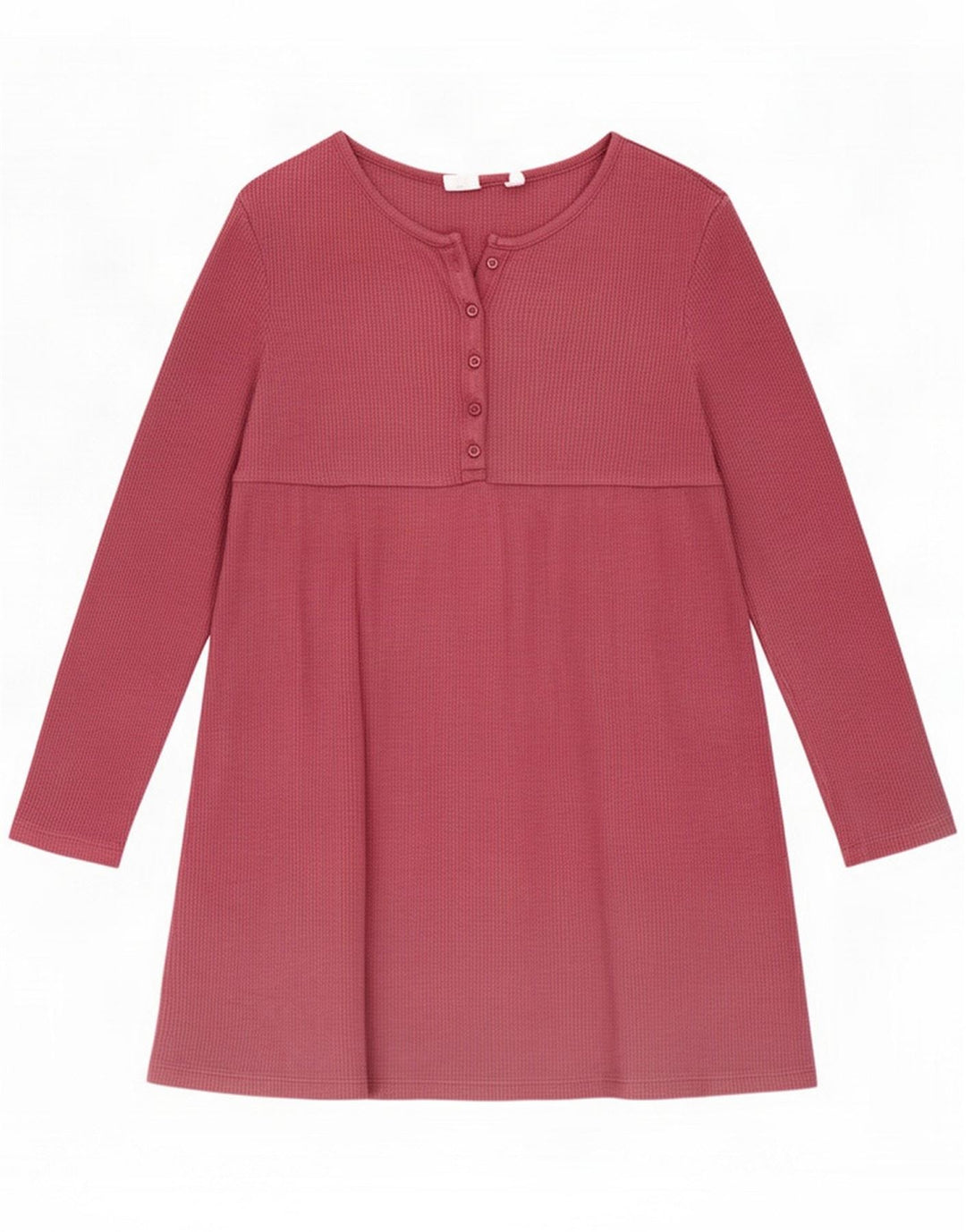 Gap Vestido básico de manga comprida para meninas 8-9 anos Algodão rosa médio