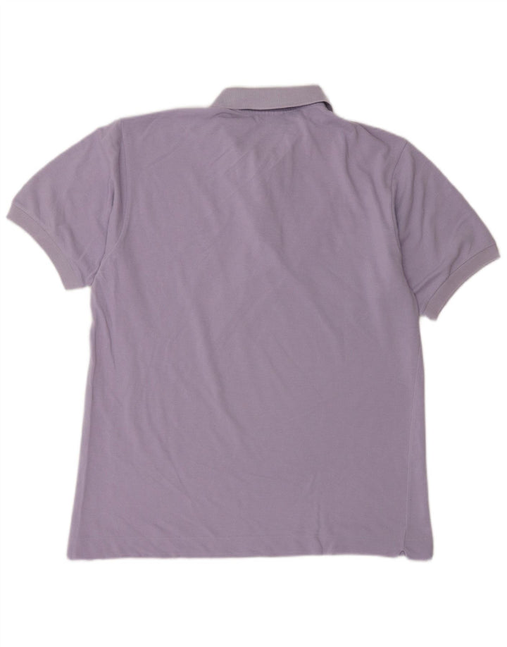 Camisa polo masculina Lacoste tamanho 4 médio algodão roxo