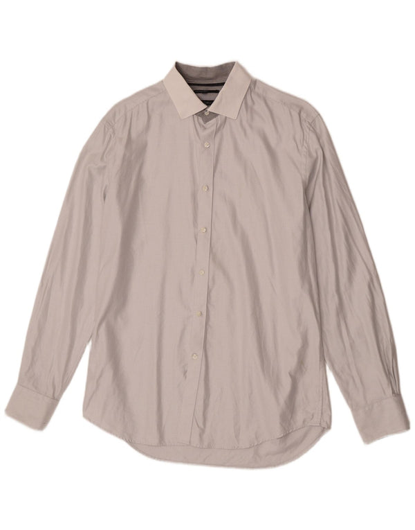 Camisa masculina autograph Marks & Spencer tamanho 41 algodão cinza médio