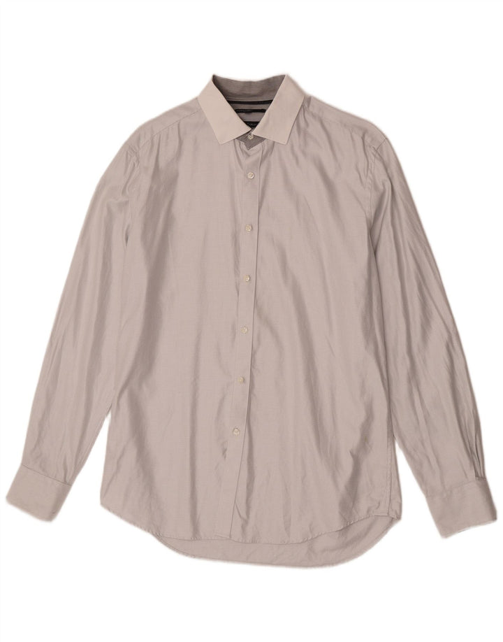 Camisa masculina autograph Marks & Spencer tamanho 41 algodão cinza médio
